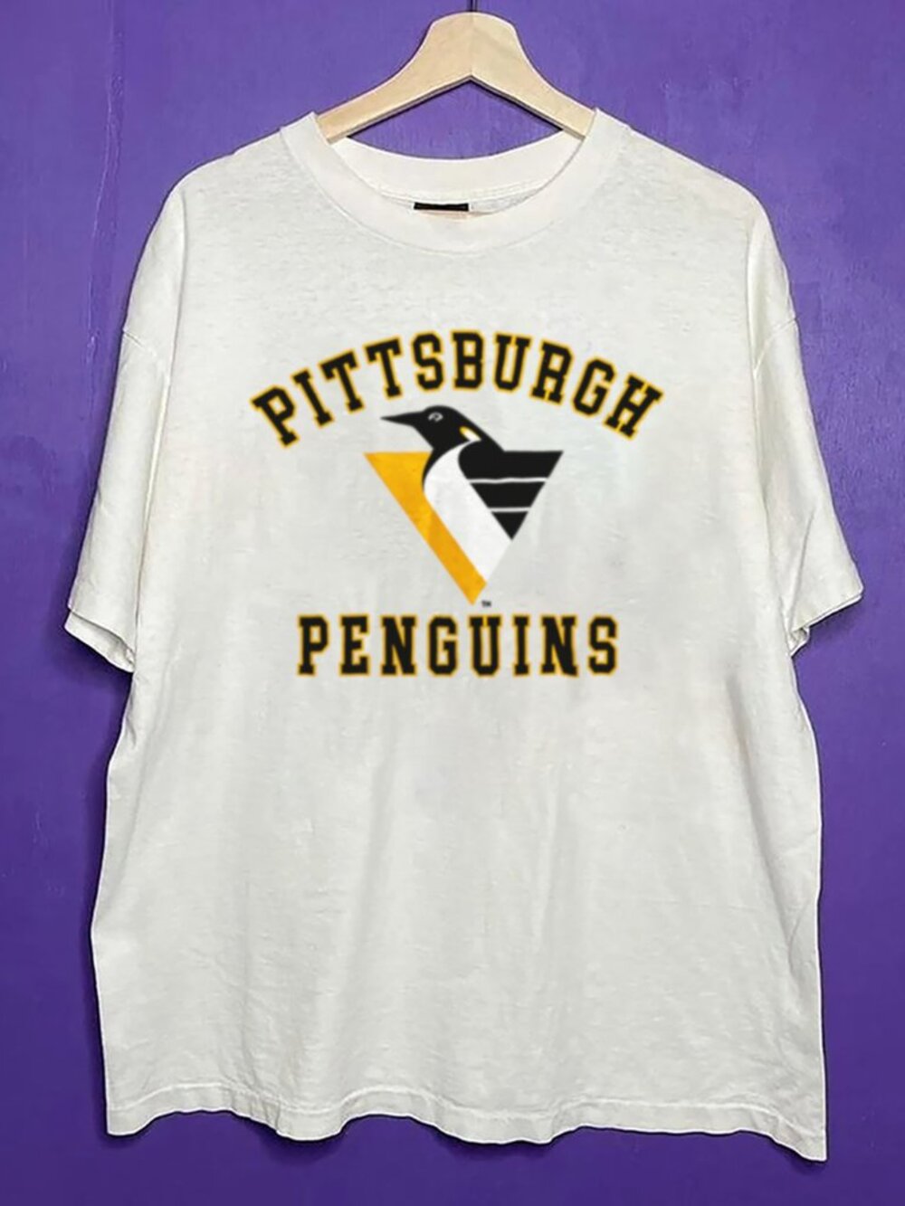 Vintage 1993 Pittsburgh Penguins Hockey Logo Crewneck Shirt, Retro NHL Shirt Tee